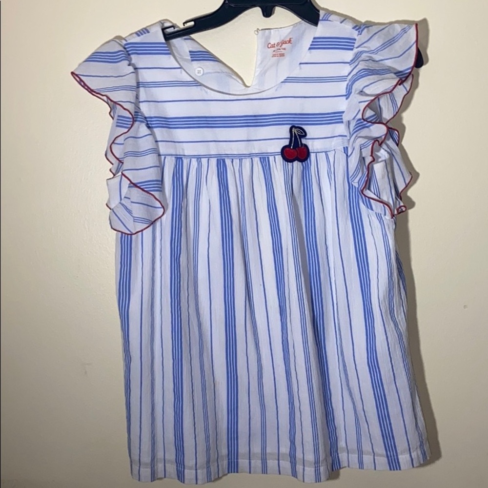 Blue and white shirt